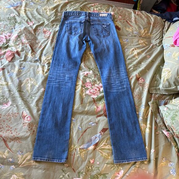 Adriano Goldschmied Jeans 24R blue destroyed made in USA TOMBOY relaxed straight - Picture 2 of 6